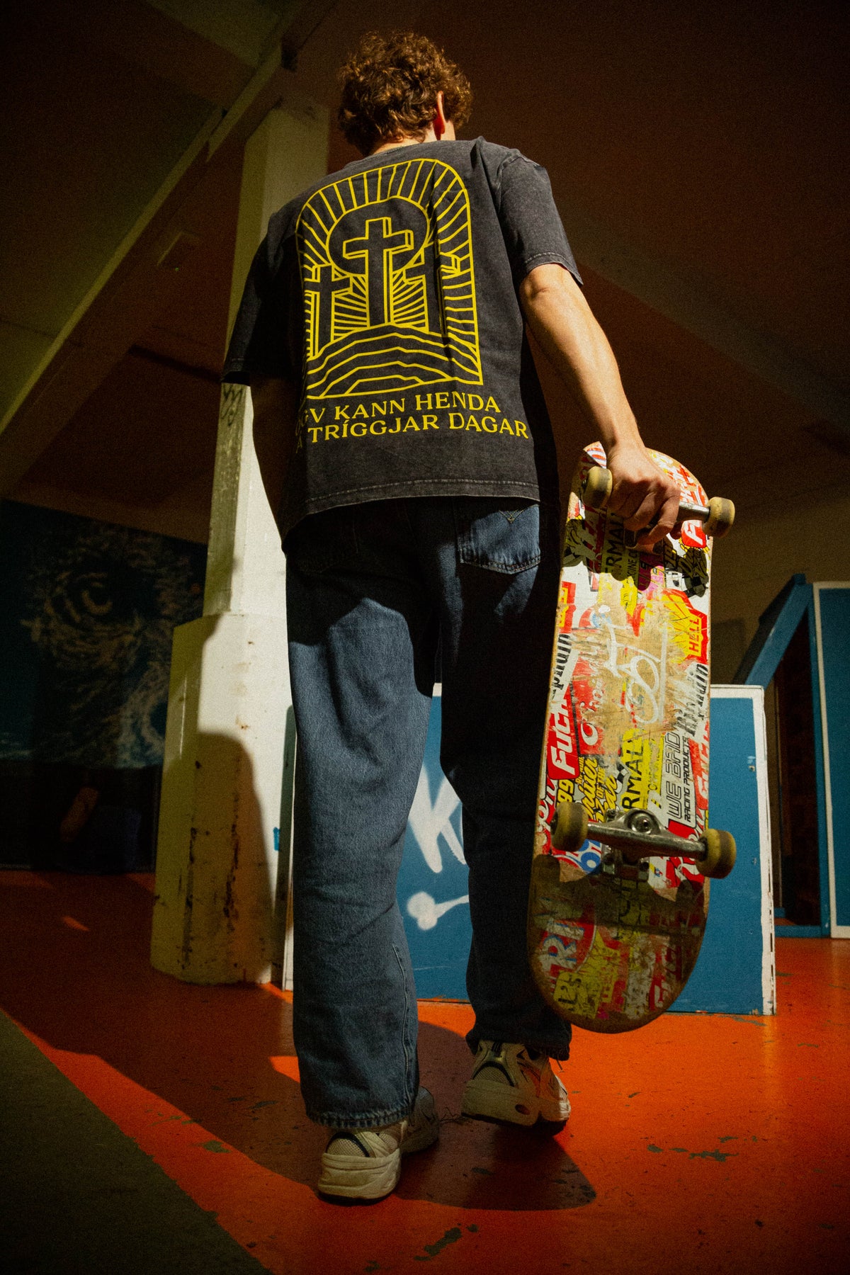 EKKÓ Ltd.Ed. NKH3D oversized tee, svart — aftan